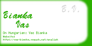 bianka vas business card